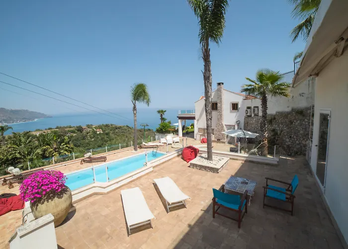 Villa Zagara Garden Spectacular Sea View In Taormina