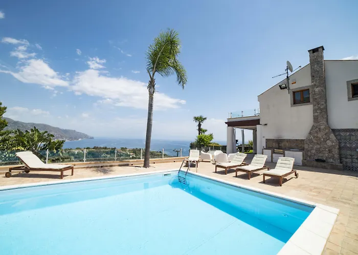 Villa Zagara Garden Spectacular Sea View In Taormina