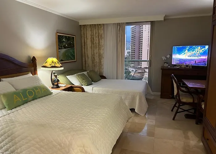  Aloha Gem Studio - 2 Bed With High Speed Wifi - Luana Waikiki & Suite 917, 2045 Kalakaua Avenue Hi 96815